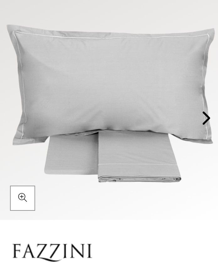 Completo lenzuola matrimoniale Teseo Fazzini var. 268 grigio perla  1478/23