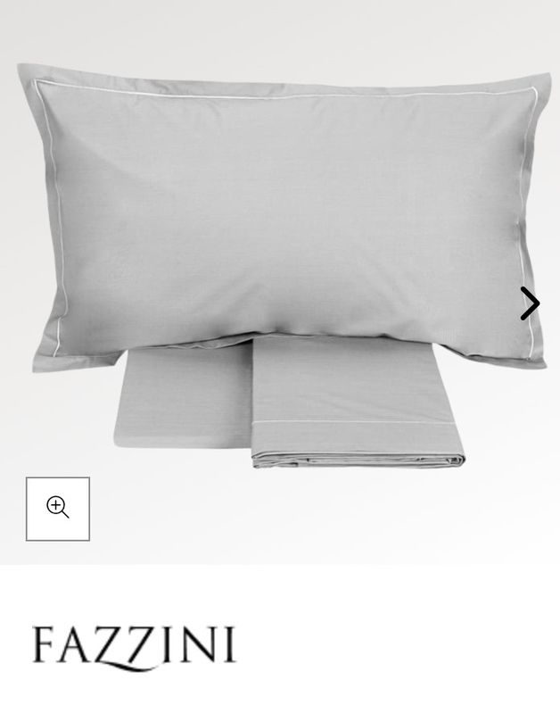 Completo lenzuola matrimoniale Teseo Fazzini var. 268 grigio perla  1478/23