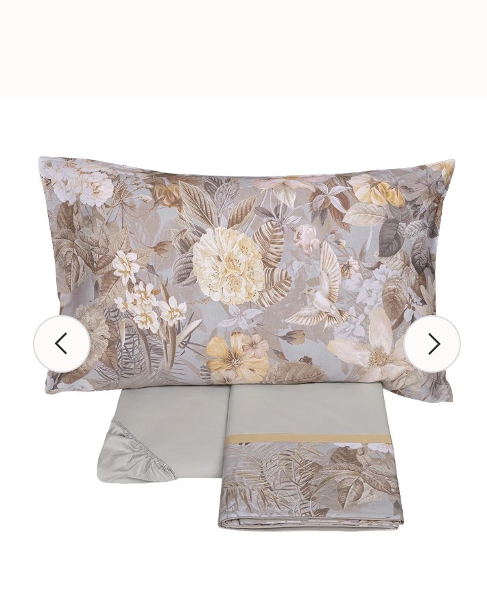 Completo lenzuola matrimoniale Protea Fazzini var. 0 betulla