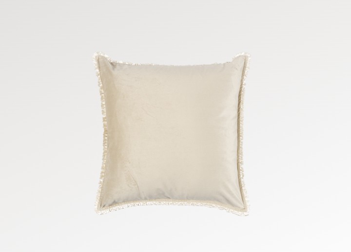 Cuscino arredo velluto Arcimboldi Fazzini Atelier misura 50 x 50 var. 0 avorio  729/22