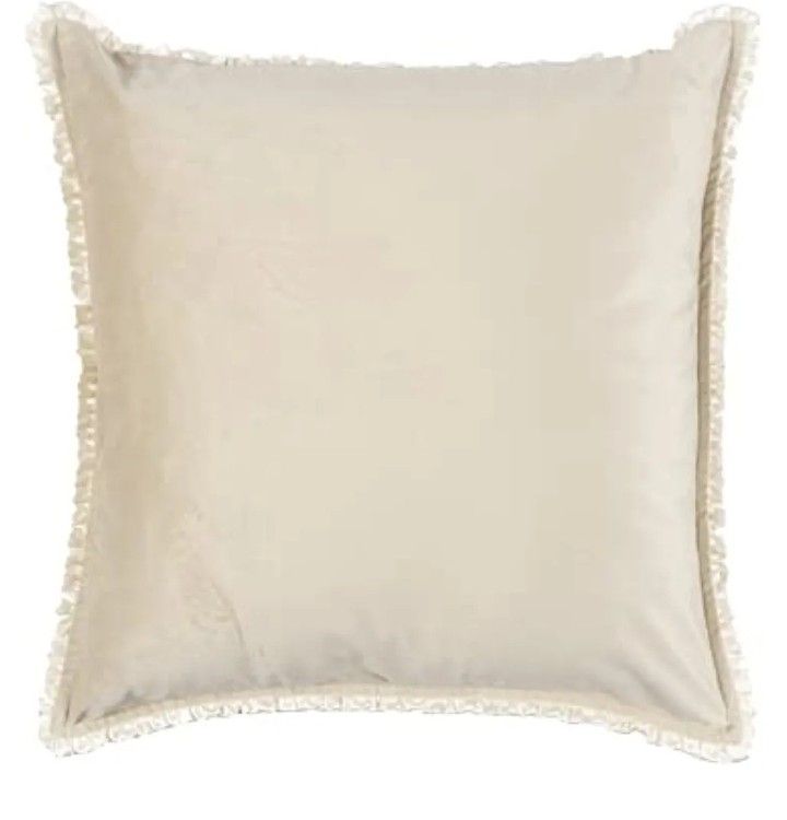 Cuscino arredo velluto Arcimboldi Fazzini Atelier misura 50 x 50 var. 0 avorio  729/22