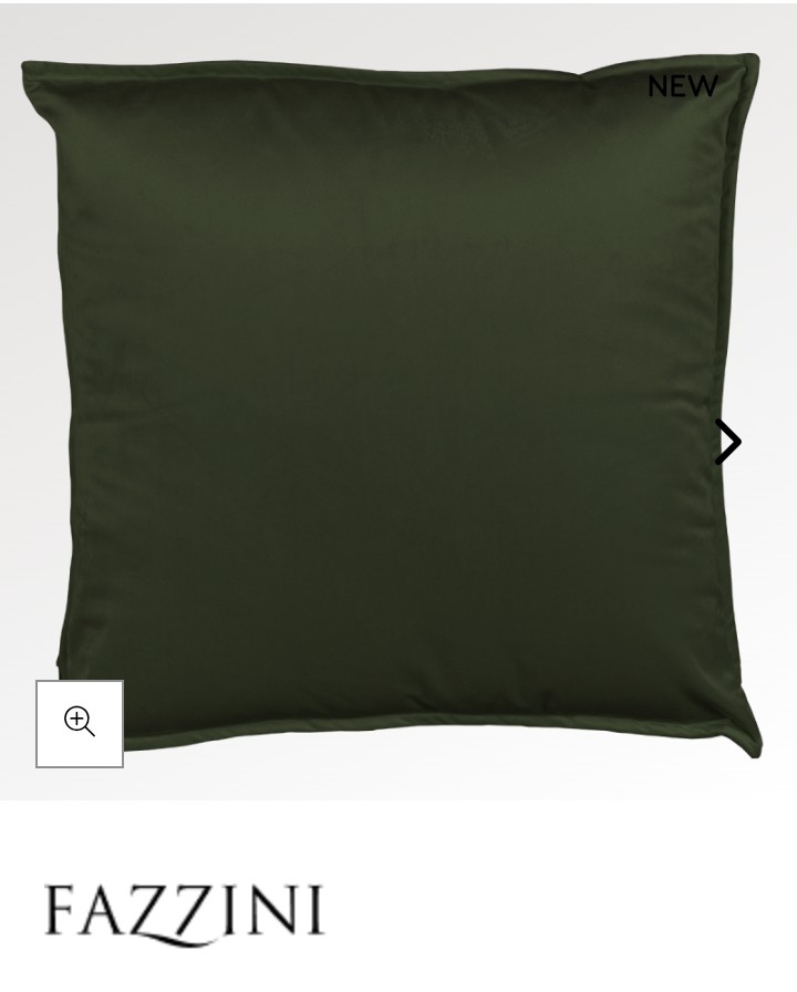 Cuscino arredo velluto Fascino Fazzini 50 x 50 var. 33 verde bosco  708/25