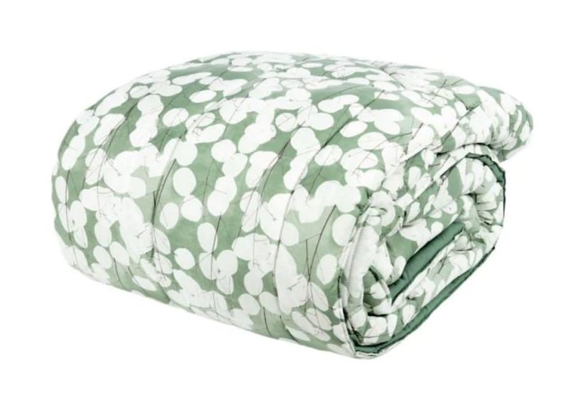 Trapunta matrimoniale Lunaria Fazzini var. 3 medium green. 1755/24