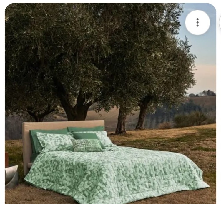 Trapunta matrimoniale Lunaria Fazzini var. 3 medium green. 1755/24