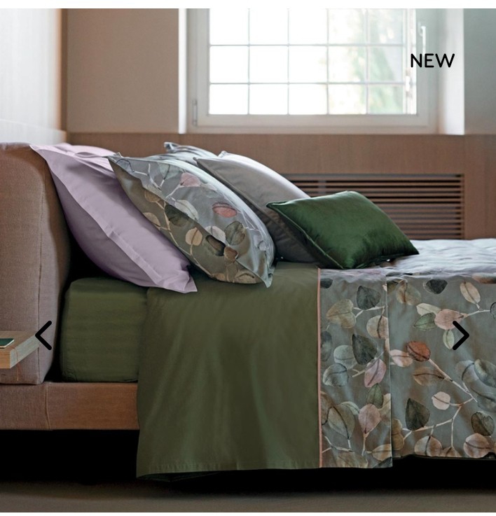 Parure copripiumino matrimoniale Sabi Sabi Fazzini var. 3 grigio/verde  1248/25