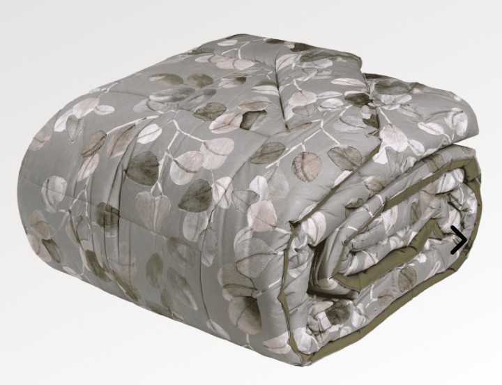 Trapunta matrimoniale Sabi Sabi Fazzini var. 3 grigio-verde 804/25