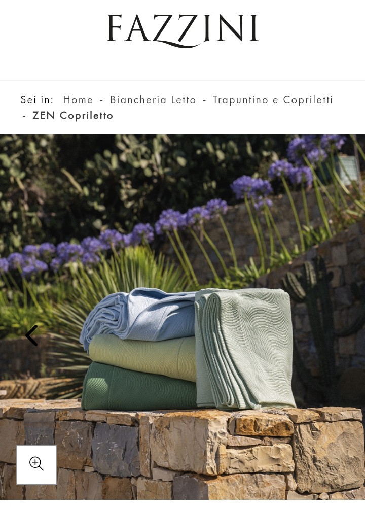 Copriletto matrimoniale Zen Fazzini var. 233 grey green