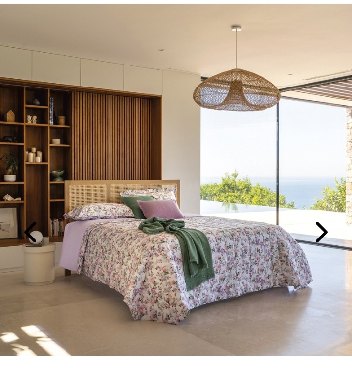 Quilt matrimoniale Corolle Fazzini var. 1 lilla  2037/24