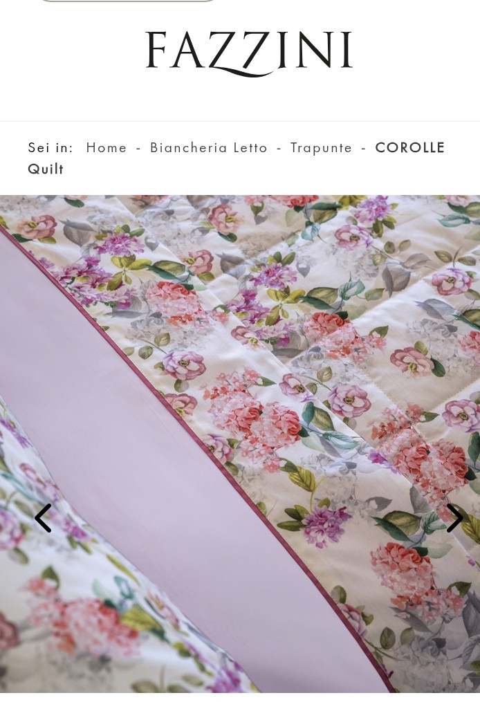 Completo lenzuola matrimoniale Corolle Fazzini var.1 lilla  2044/24