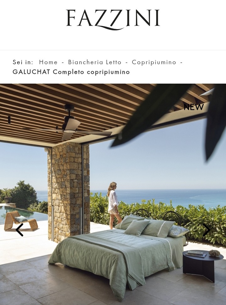 Completo copripiumino matrimoniale Galuchat Fazzini var. 233 grey green  959/25