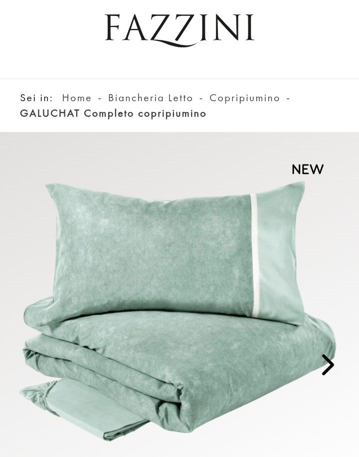 Completo copripiumino matrimoniale Galuchat Fazzini var. 233 grey green  959/25