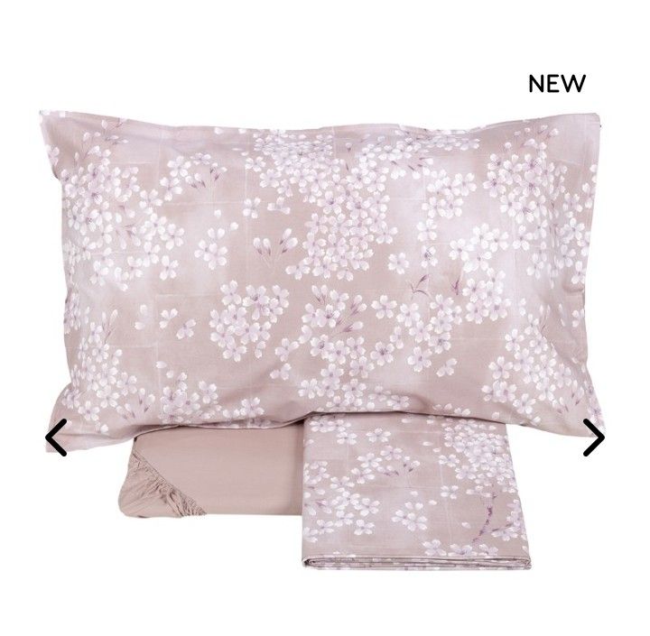 Completo lenzuola matrimoniale flanella Kimono Fazzini var. 1 rosa  1114/25