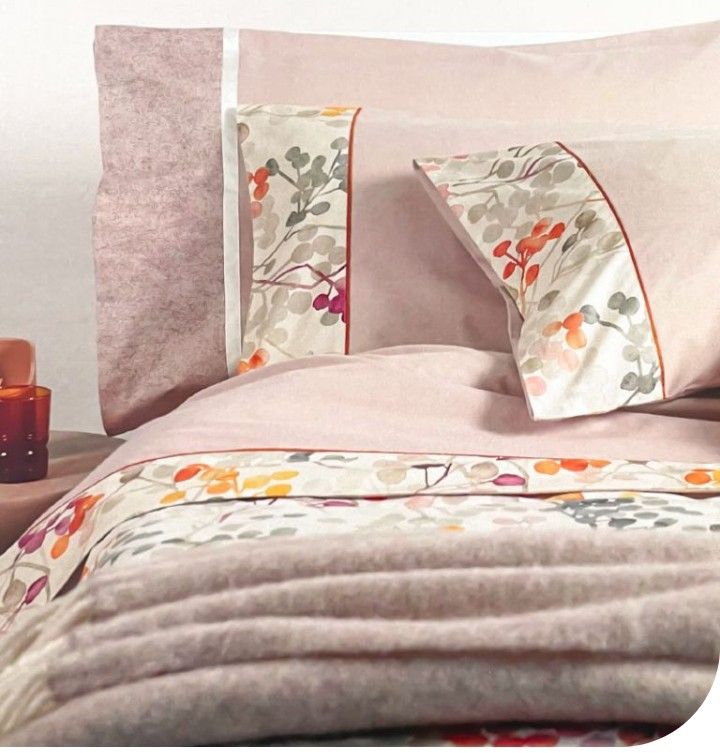 Completo lenzuola matrimoniale flanella Bacche Fazzini var. 1 art. 1120/25