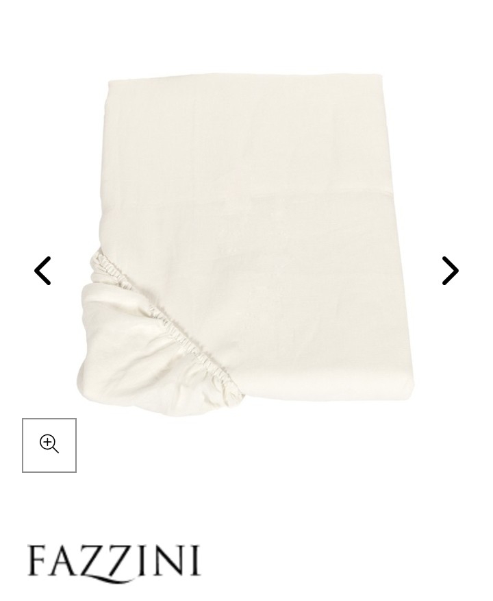 Lenzuolo matrimoniale sotto angoli lino Soffio Fazzini var. 193 naturale  205/23