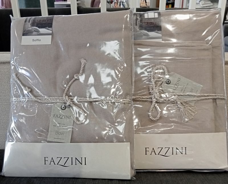Completo lenzuola matrimoniale lino Soffio Fazzini var. 130 corda