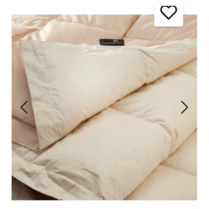 Trapunta matrimoniale piuma oca Duna Mid Season Daunen Step 7013/7048 caffelatte. Art. 26185