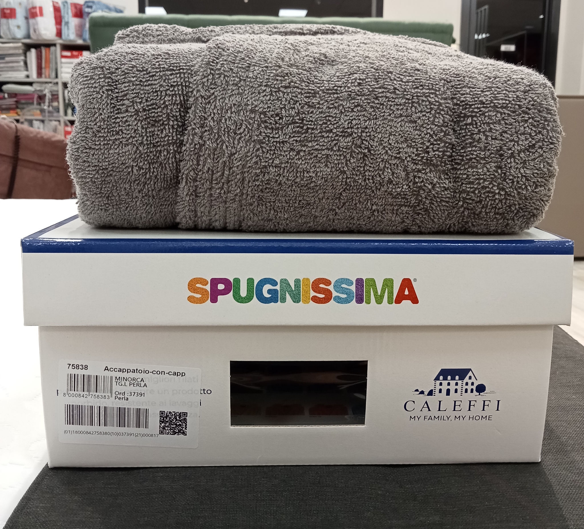 Accappatoio spugna Minorca mis. L  col. Perla Caleffi art. 75838