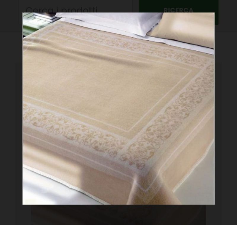 Coperta lana vergine 1 piazza N. Greta Somma var. 220 Beige chiaro  40 22790