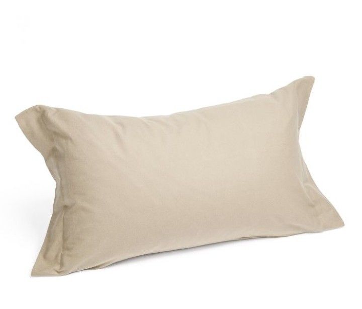 Coppia federe flanella Caleffi 2 volani var. 035 sabbia art. 79418