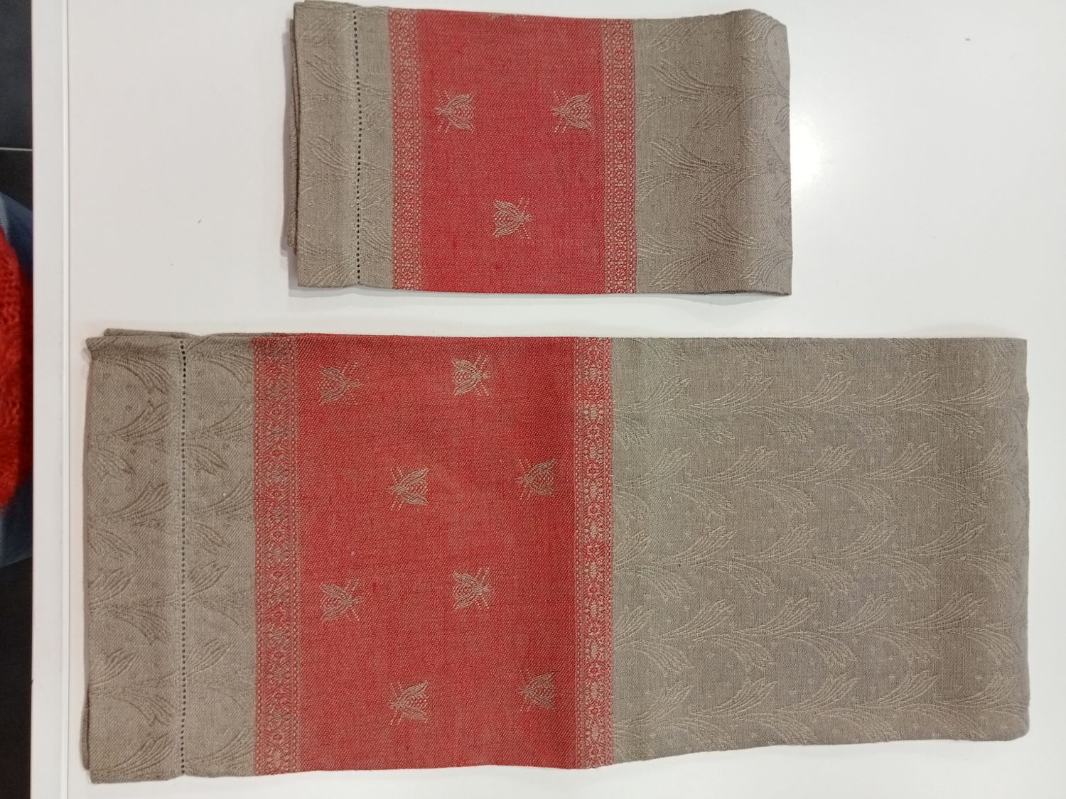 Asciugamani lino api Tessuto Artistico Montefalco