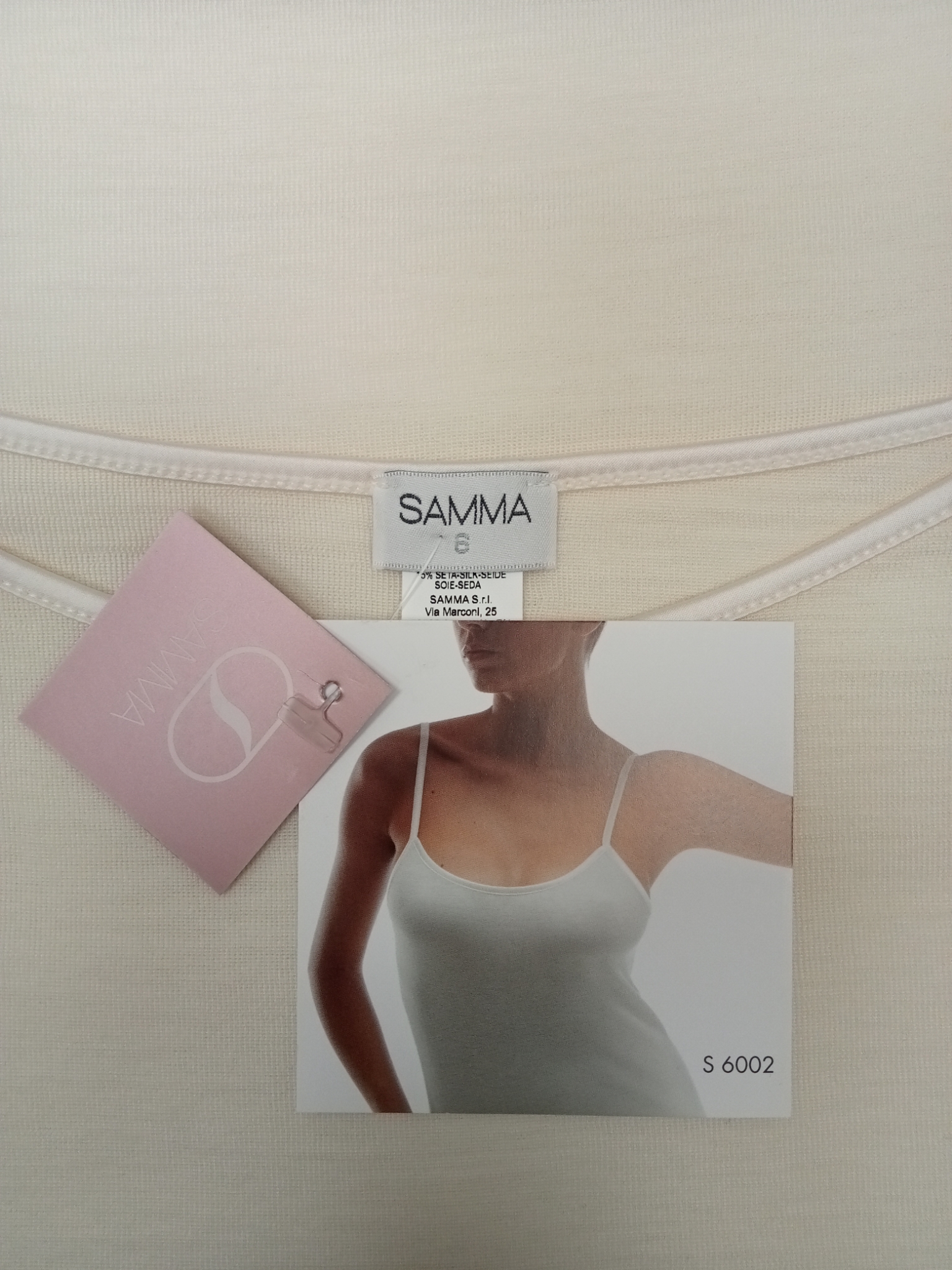 Canottiera donna misura 6 lana/seta Samma