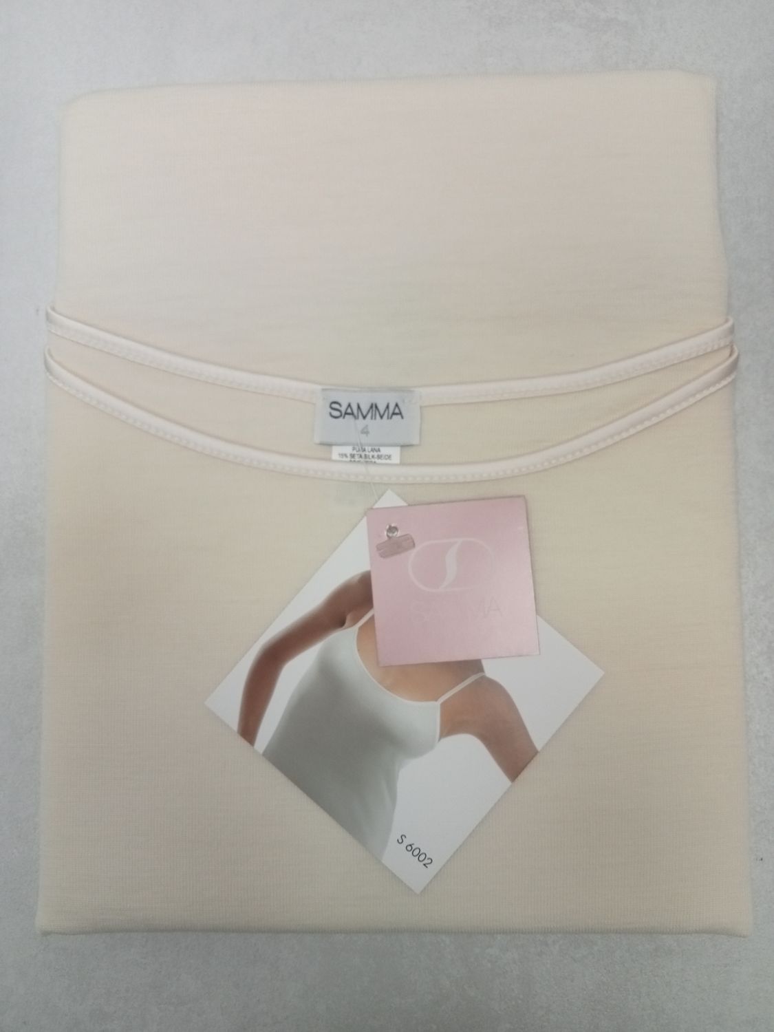 Canottiera donna misura 4 lana/seta Samma