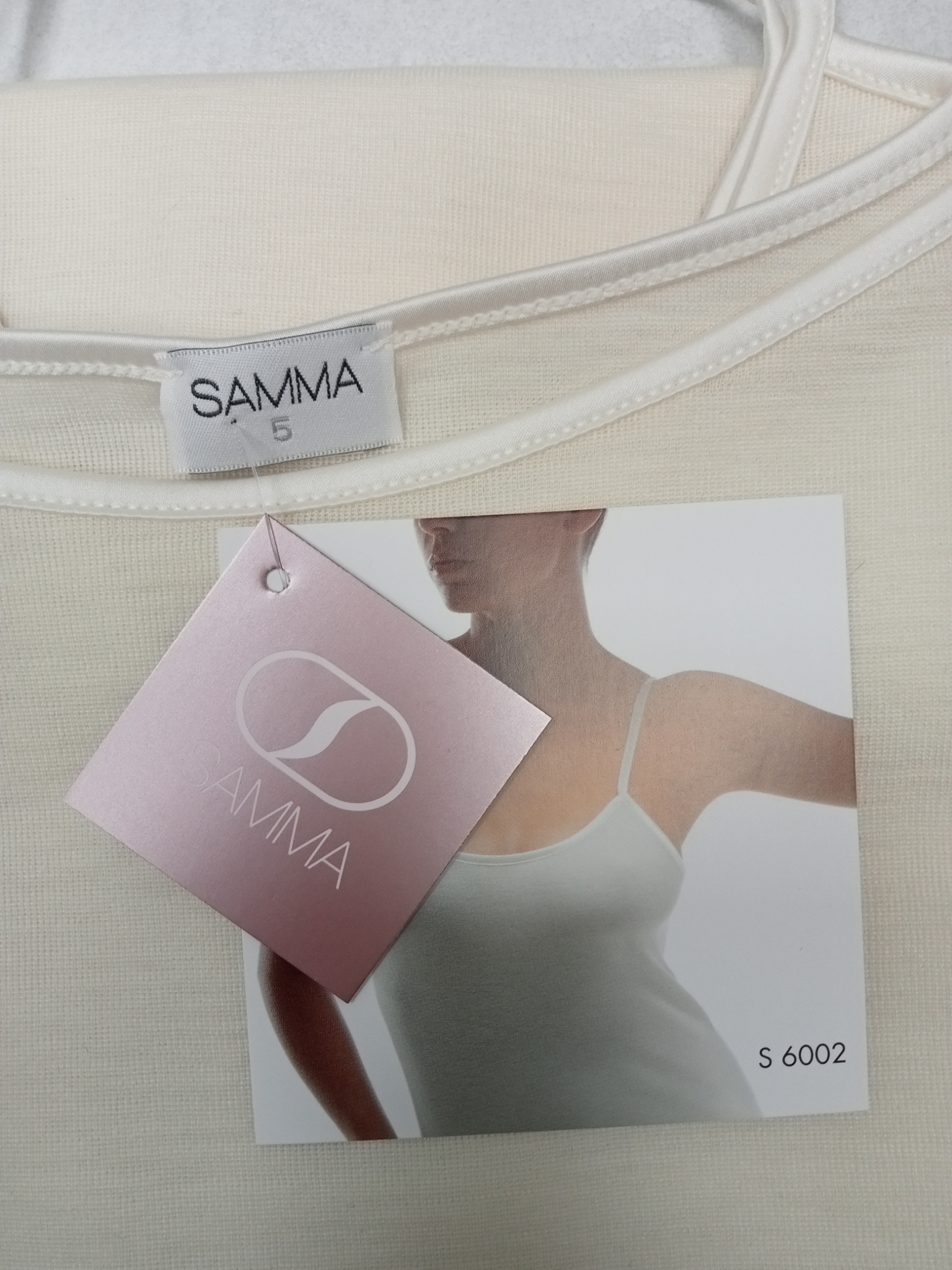 Canottiera donna misura 5 lana/seta Samma