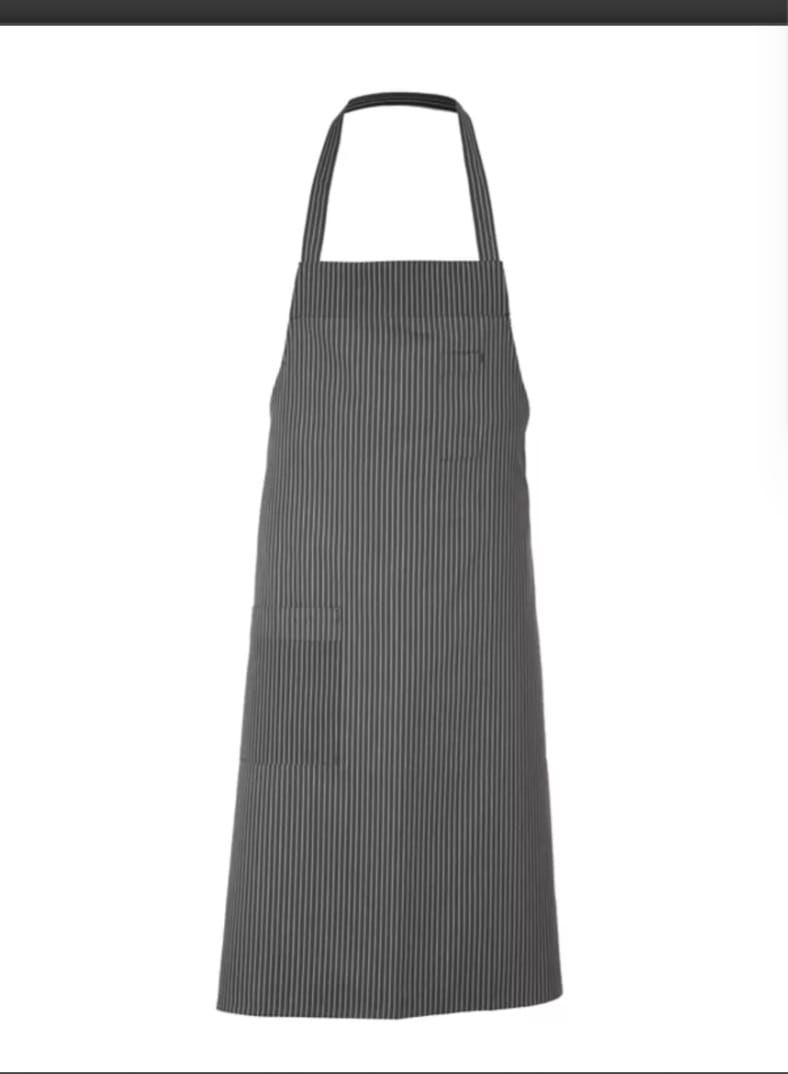 Grembiule pettorina gessato grigio col. G119 Cannes Giblor's 11P08H61