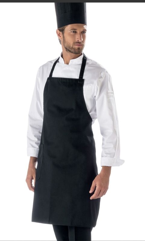 Grembiule pettorina nero Carine 10CFA02 Grembiule pettorina nero Carine 10CFA02