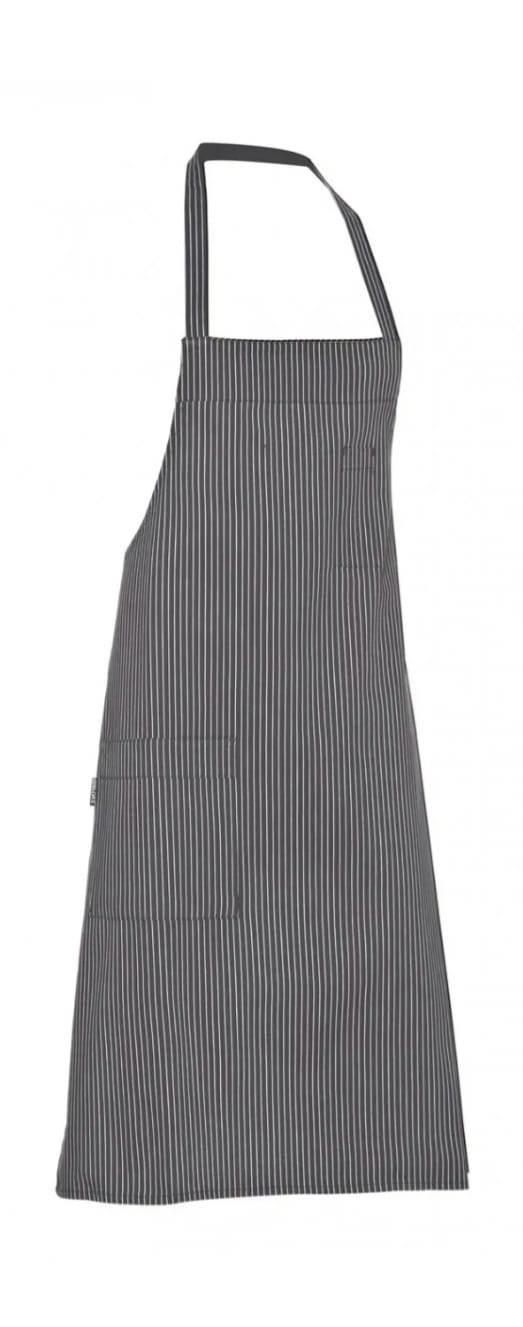 Grembiule pettorina gessato nero col. 618 Cannes Giblor's 11P08H61