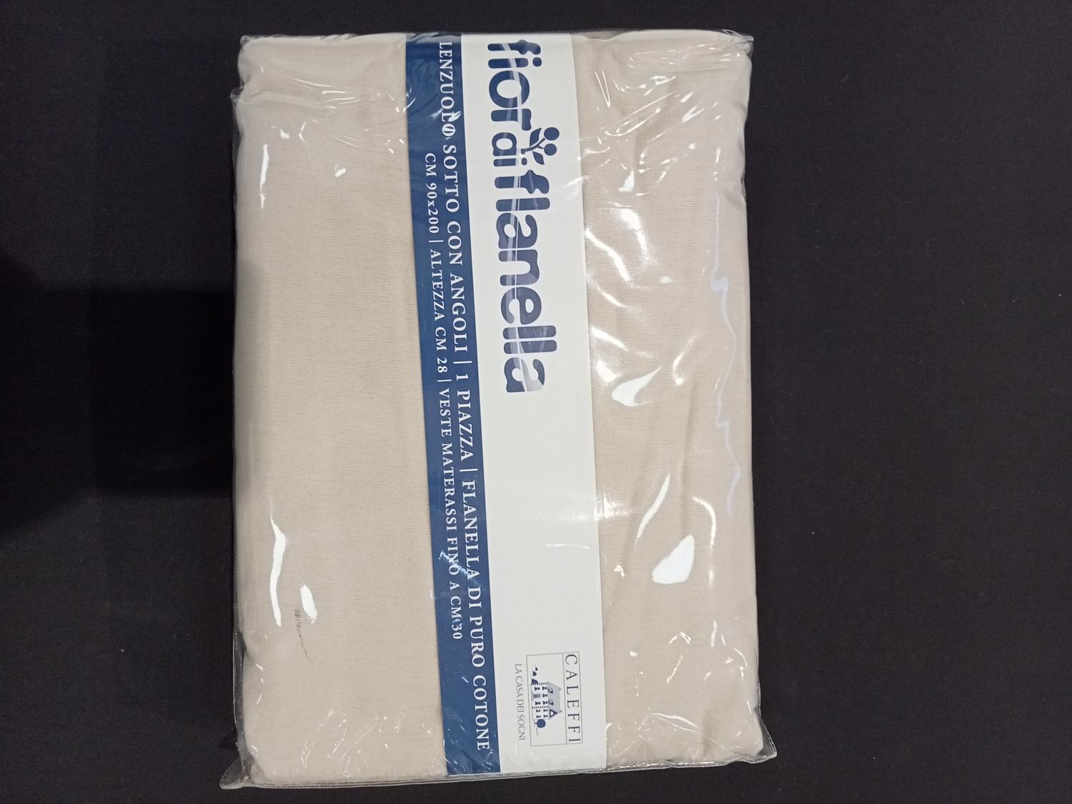 Lenzuolo flanella angoli 1 posto Caleffi 79408