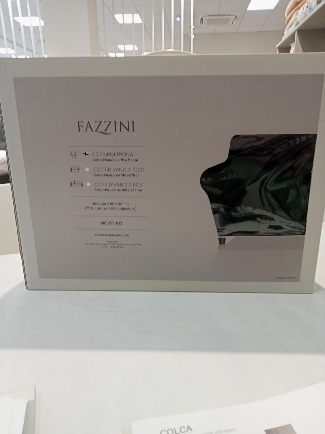 Copripoltrona var. 114 verde Fazzini