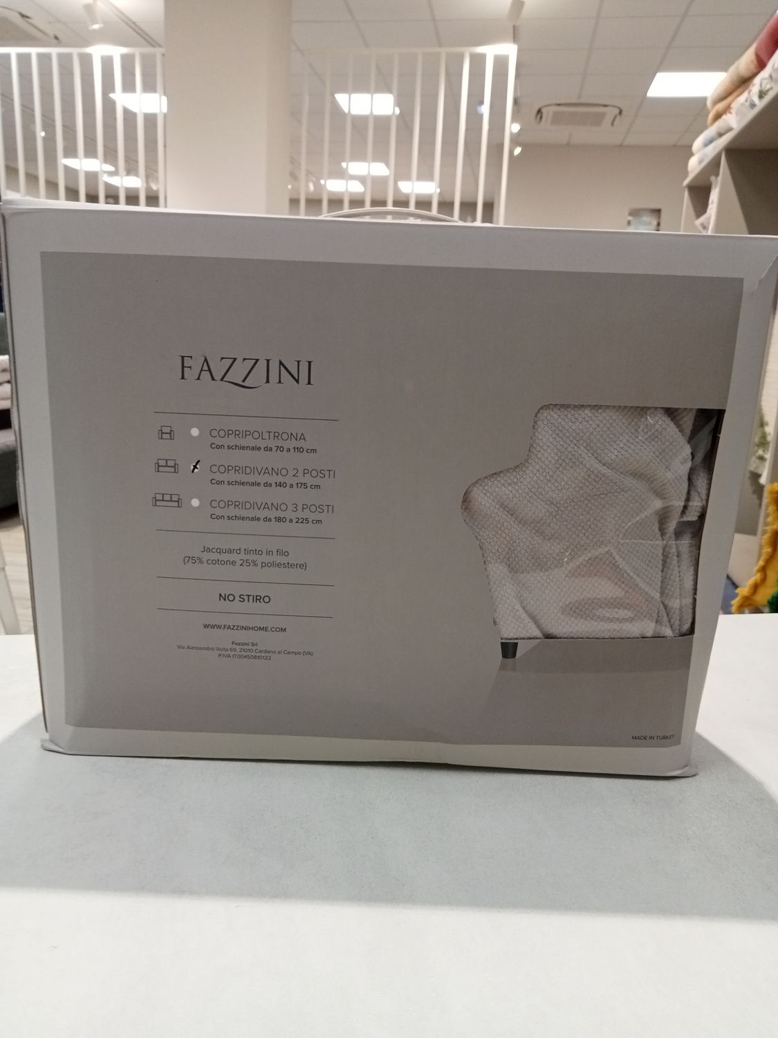 Copridivano 2 posti var. 125 avorio Fazzini