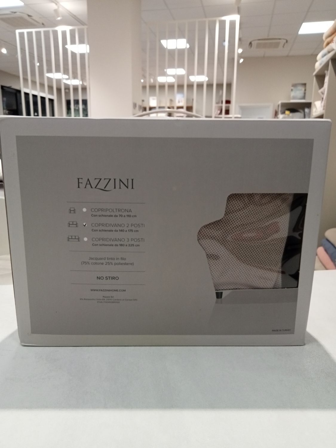 Copridivano 2 posti var. 73 Nocciola Fazzini