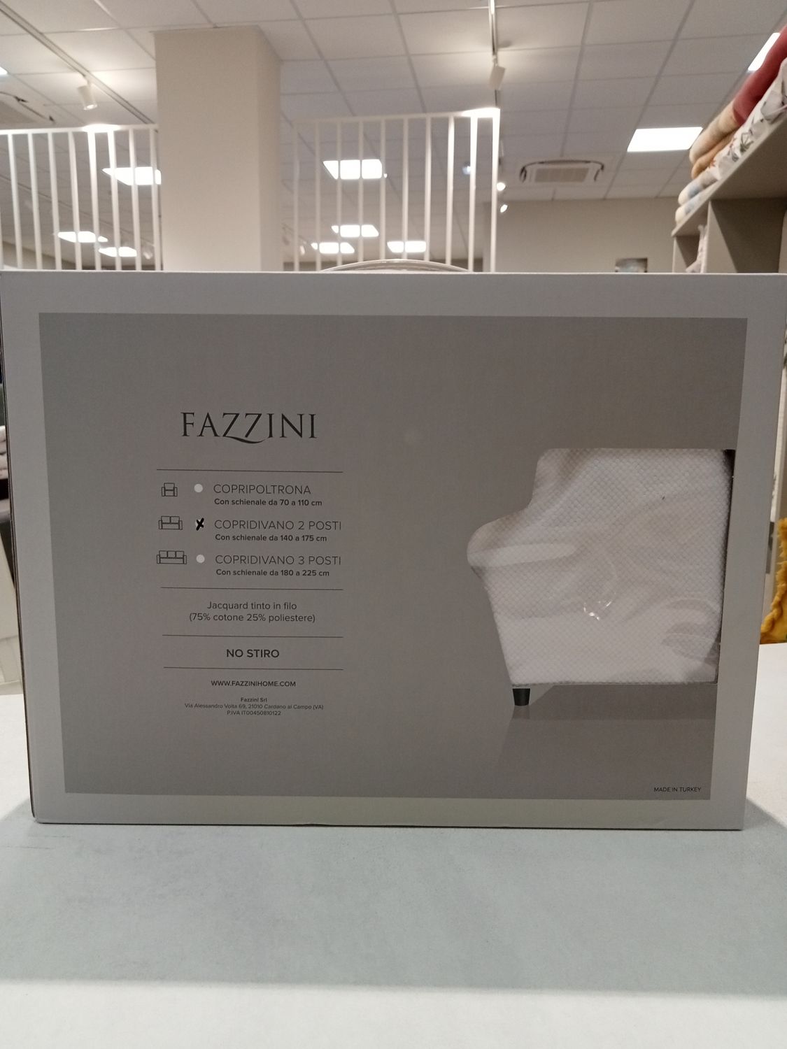 Copridivano 2 posti var. 61 latte Fazzini