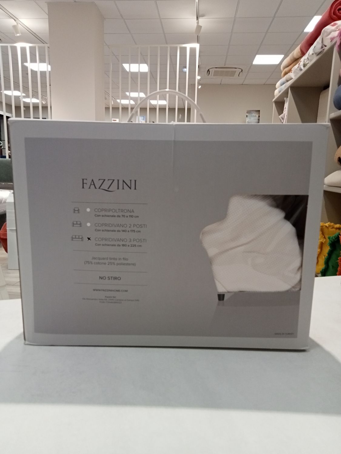 Copridivano 3 posti var. 61 latte Fazzini