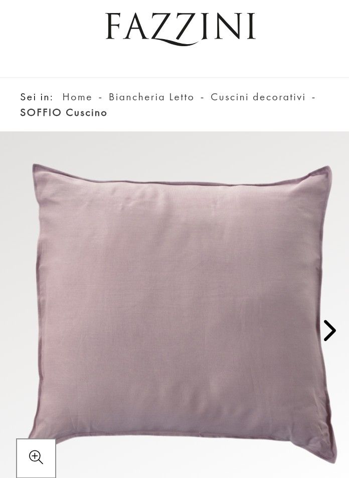 Cuscino arredo in lino Soffio 50 x 50 var. 240 rosa boho Fazzini 1084/25