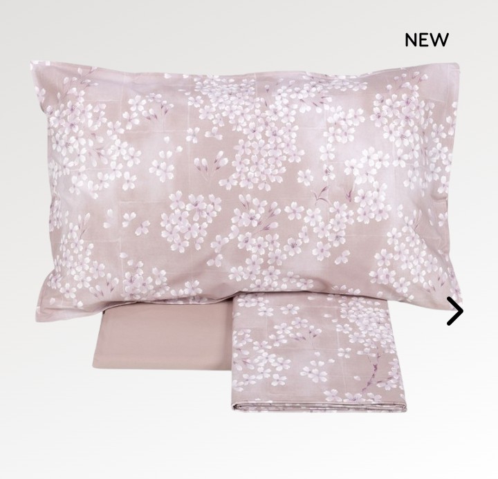 Completo lenzuola 2 piazze Kimono var. 1 rosa Fazzini 1720/25