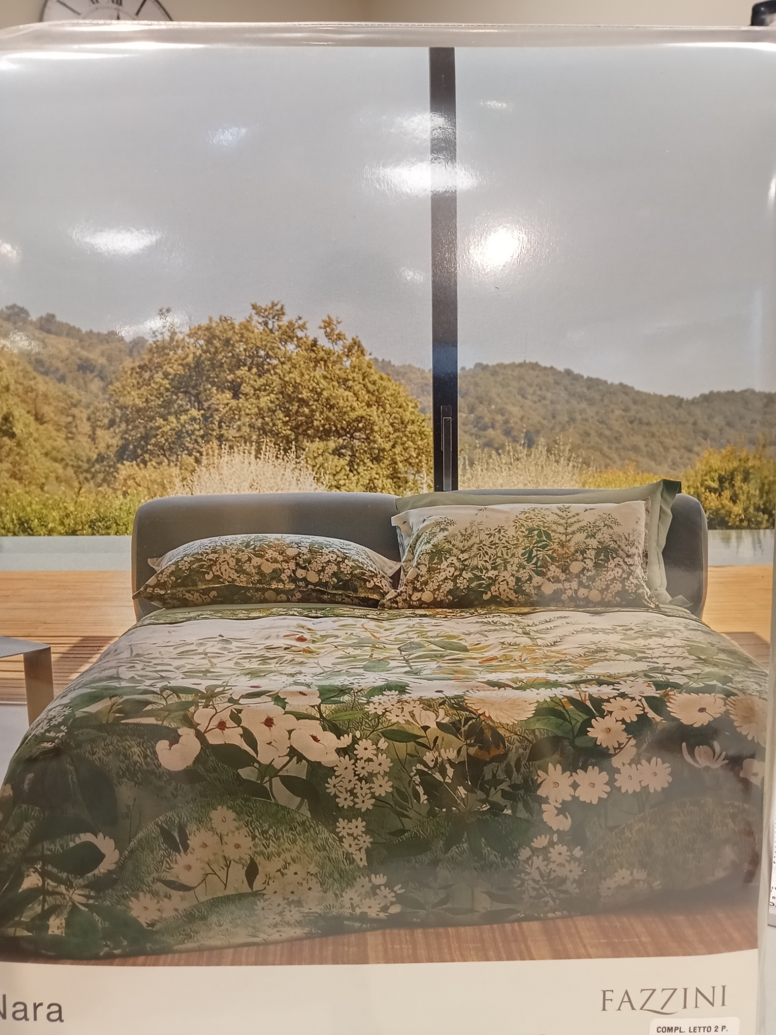 Completo lenzuola 2 piazze Nara var. 3 verde Fazzini  66/26