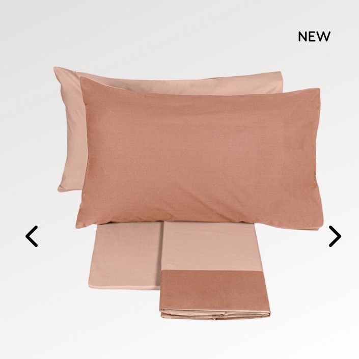 Completo lenzuola 2 piazze Dialogo var. 2 sandalo-dusty Pink Fazzini  117/26