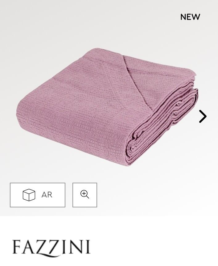 Copriletto 1 piazza in cotone Dialogo var. 11 malva Fazzini