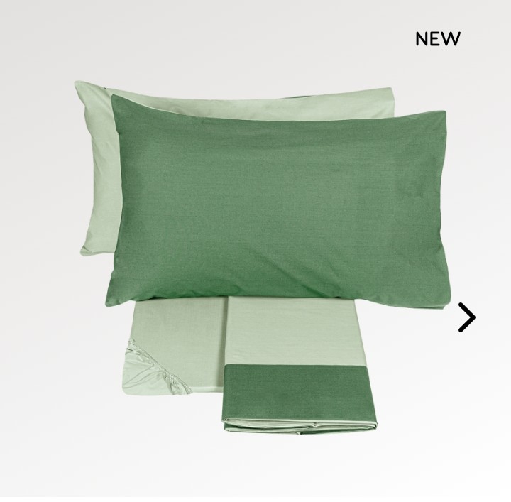 Completo lenzuola 2 piazze Dialogo var. 233 green gray-medium green Fazzini  117/26