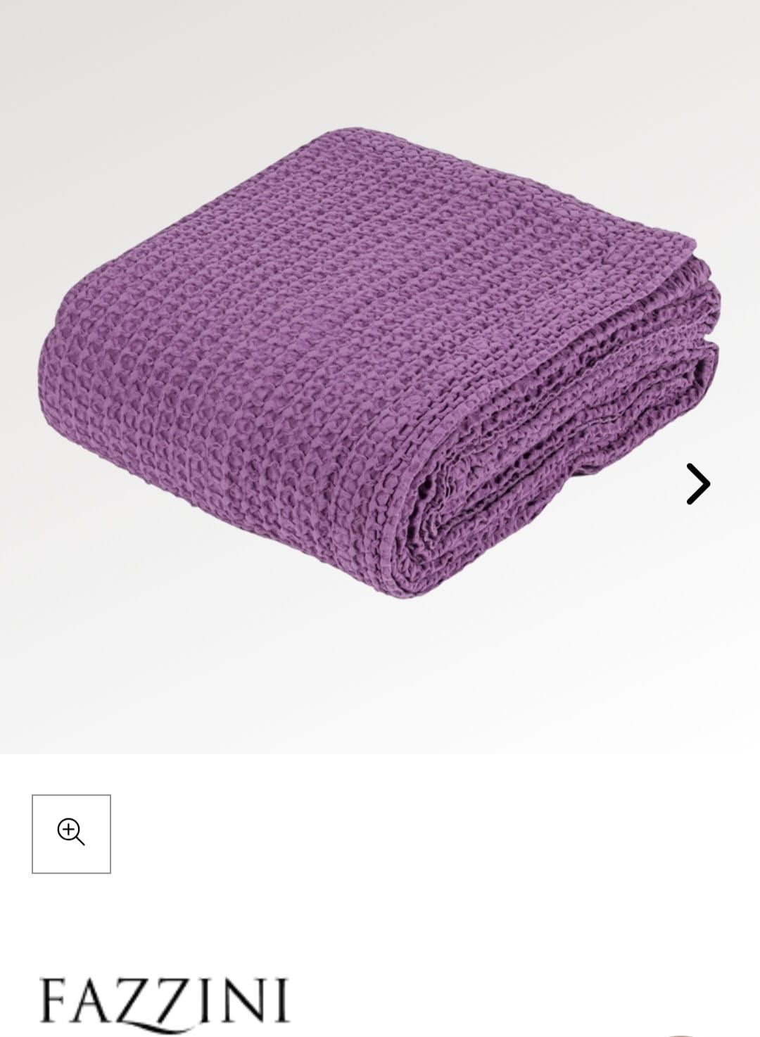 Copriletto 2 piazze cotone Nettare var. 11 ciclamino Fazzini