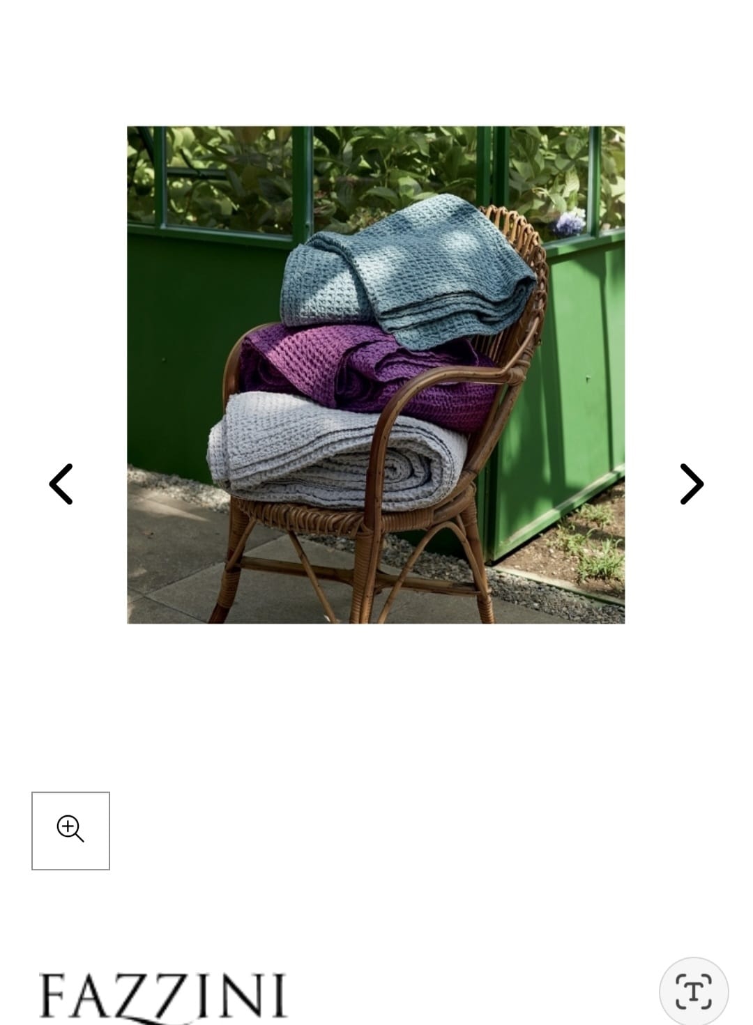 Copriletto 2 piazze cotone Nettare var. 50 surf Fazzini