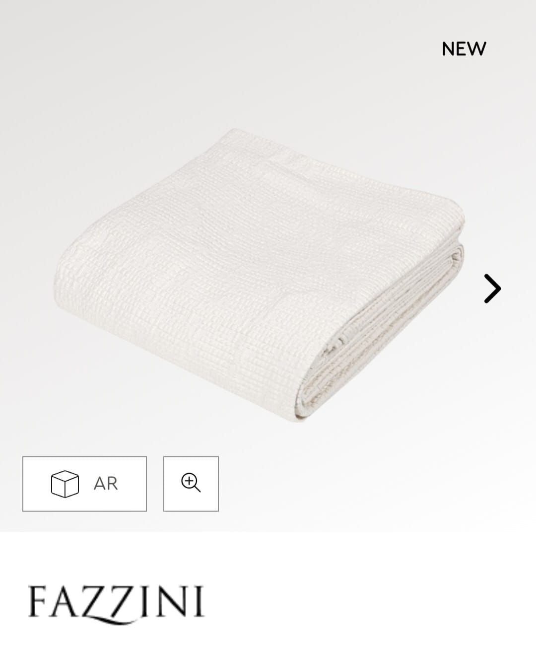 Copriletto 1,5 piazze cotone Dialogo var. 0 offwhite Fazzini