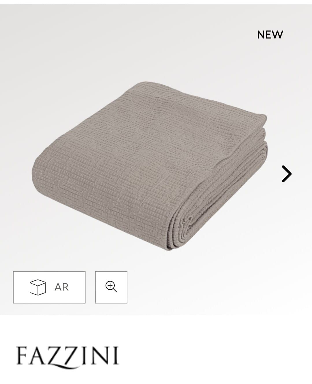 Copriletto 1,5 piazze cotone Dialogo var. 4 sasso Fazzini