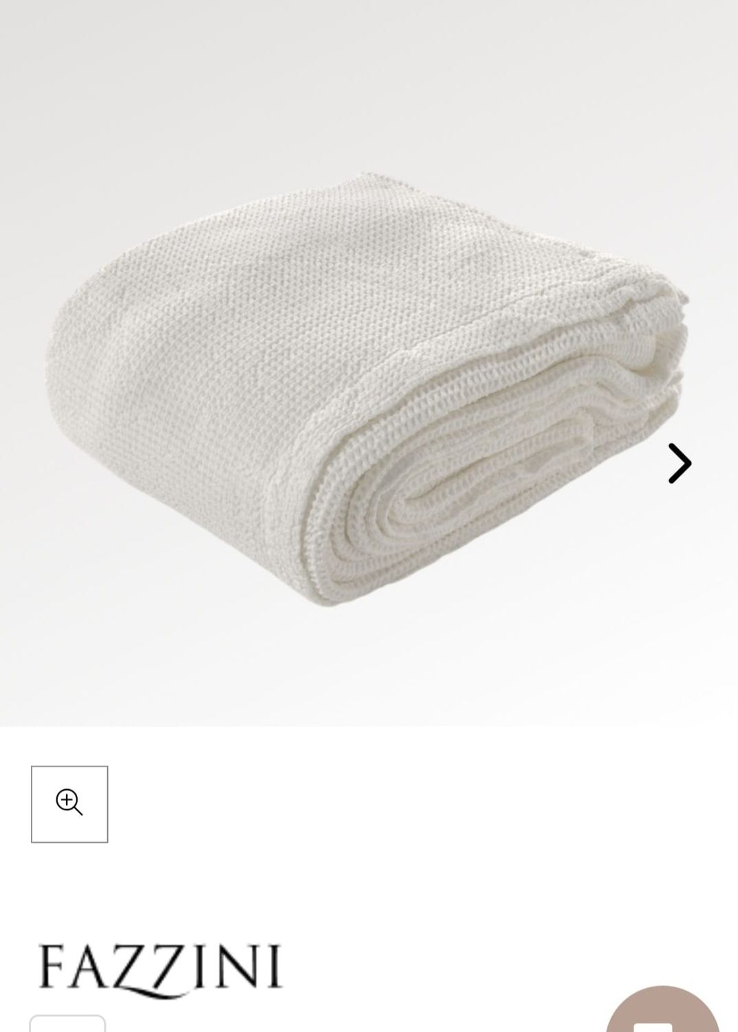 Copriletto 2 piazze cotone Nettare var. A bianco Fazzini