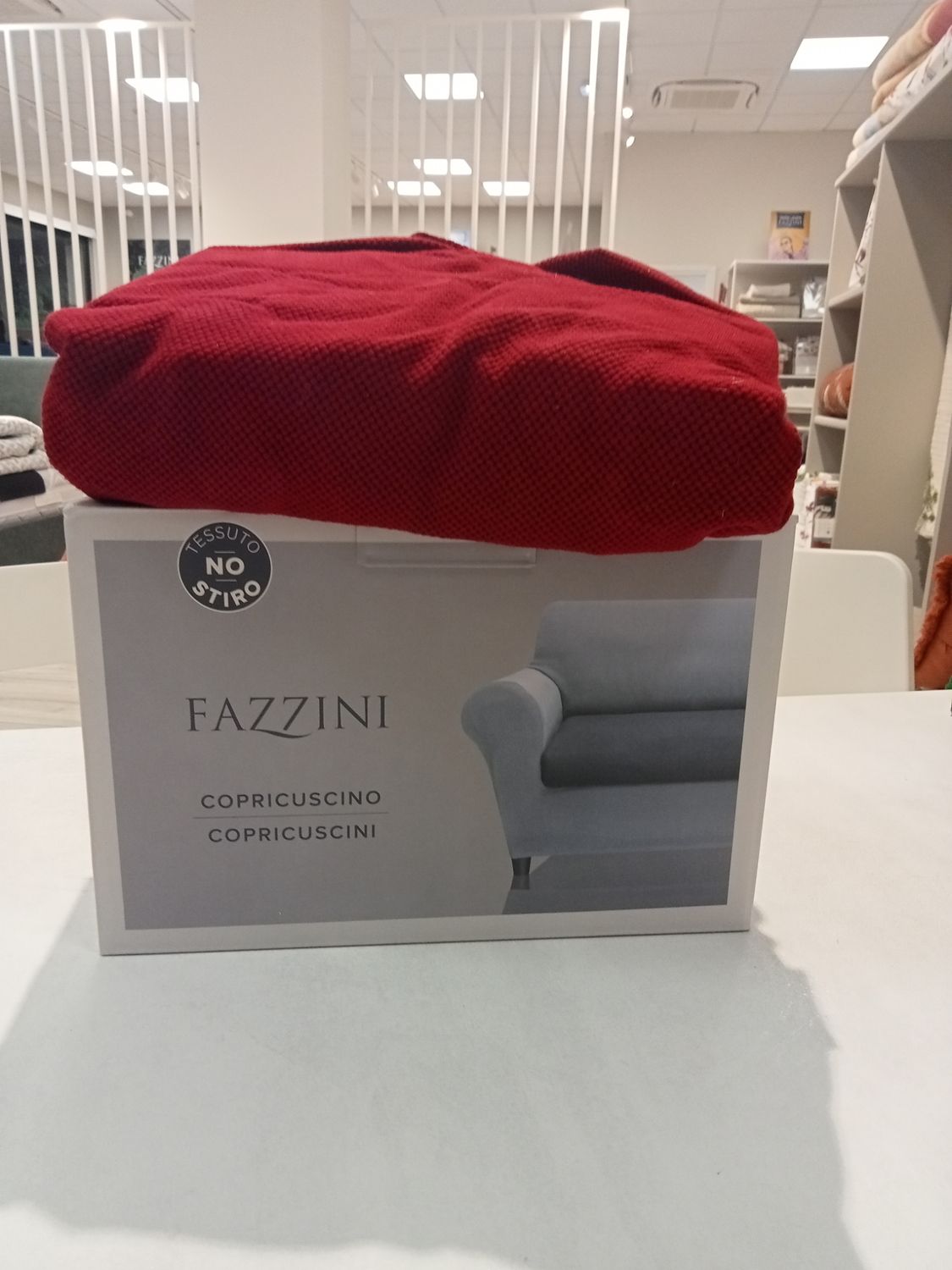 Coppia copricuscini per seduta divano Fazzini var. 6 bordeaux