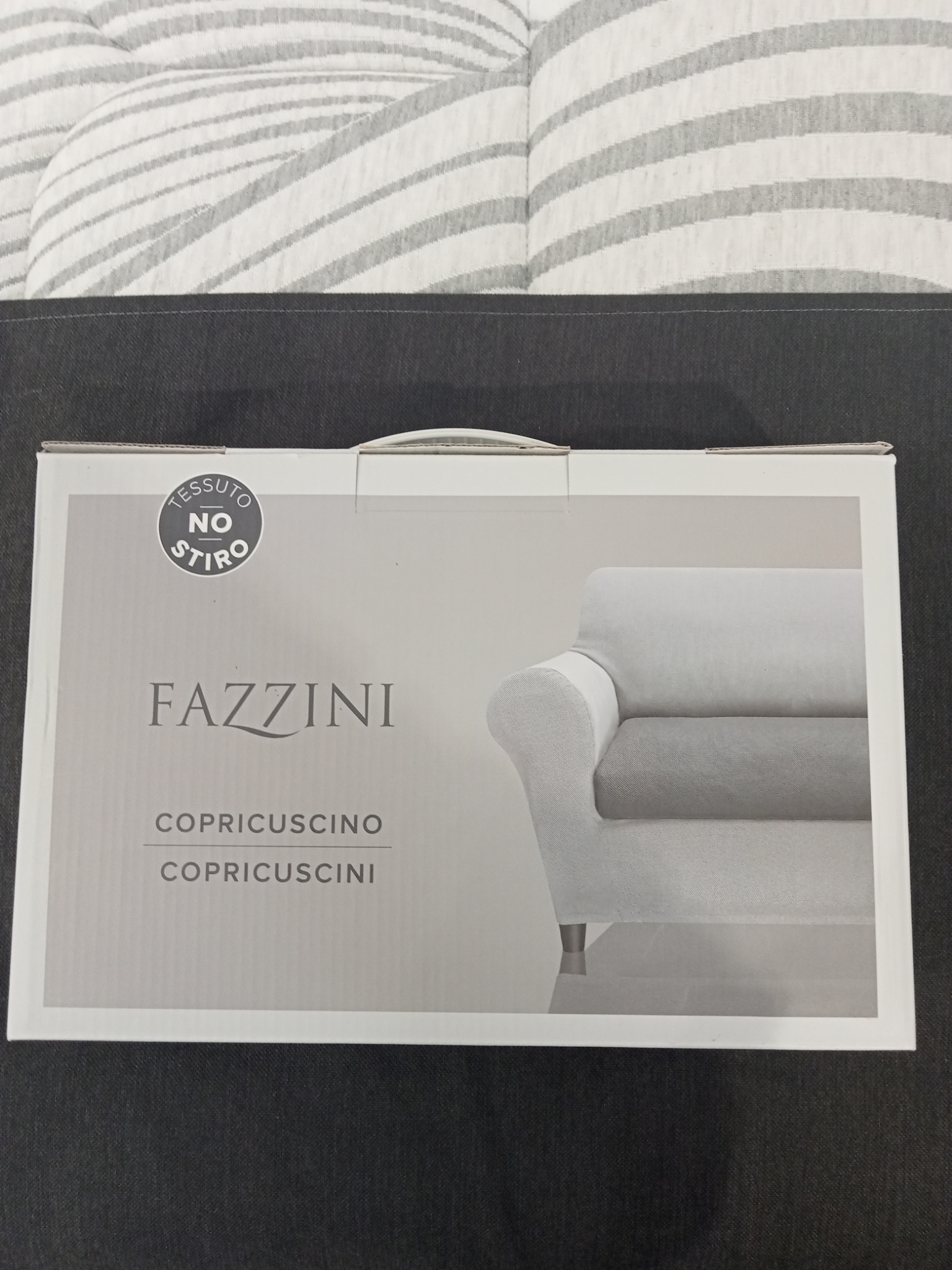 Coppia copricuscini per seduta divano var. 73 beige Fazzini