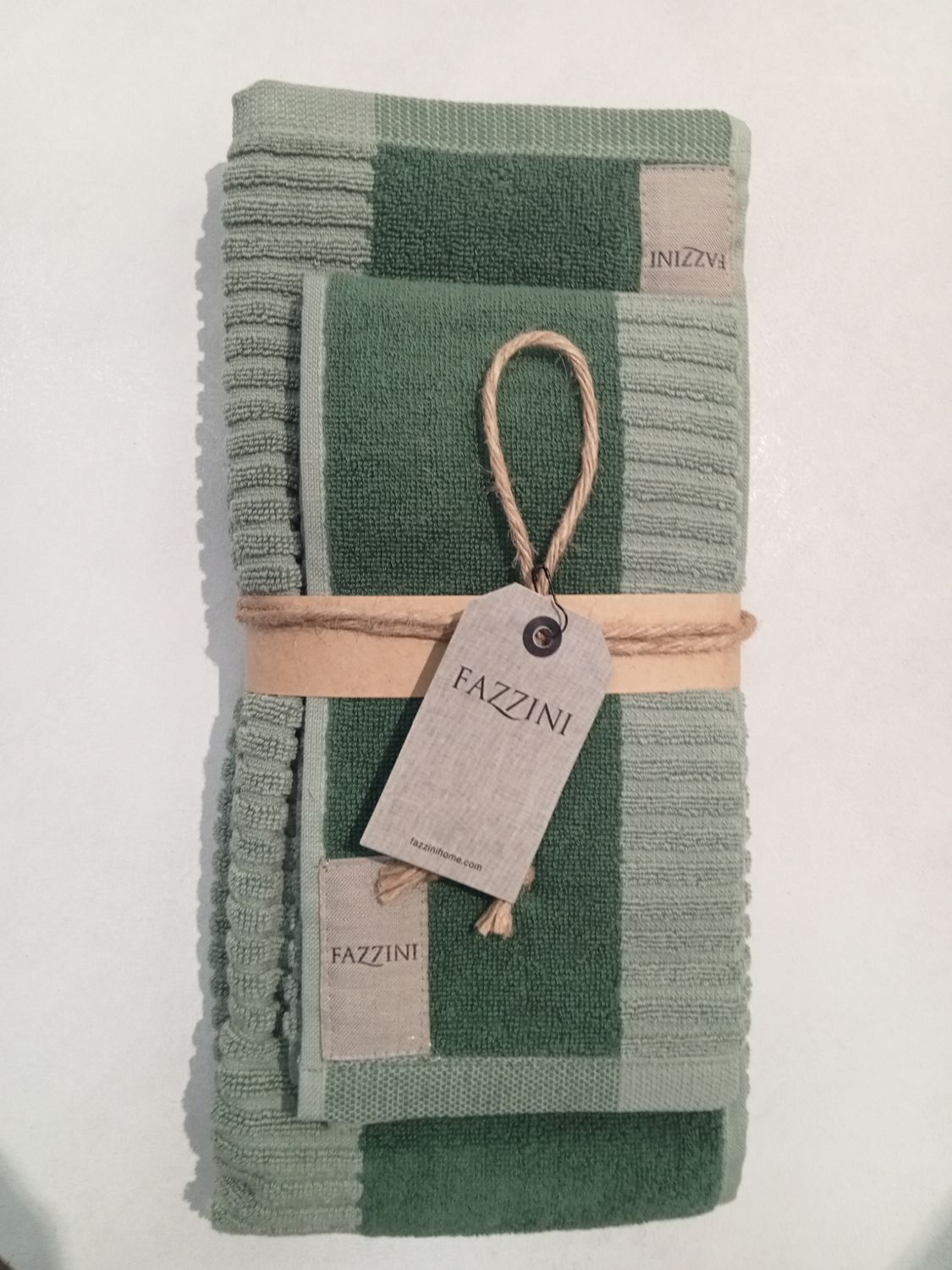 Fazzini Dialogo coppia spugna ospite+asciugamano